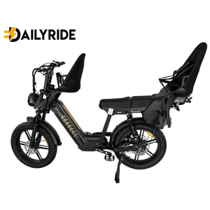 D50 Family Bike met voor en achterzitje
