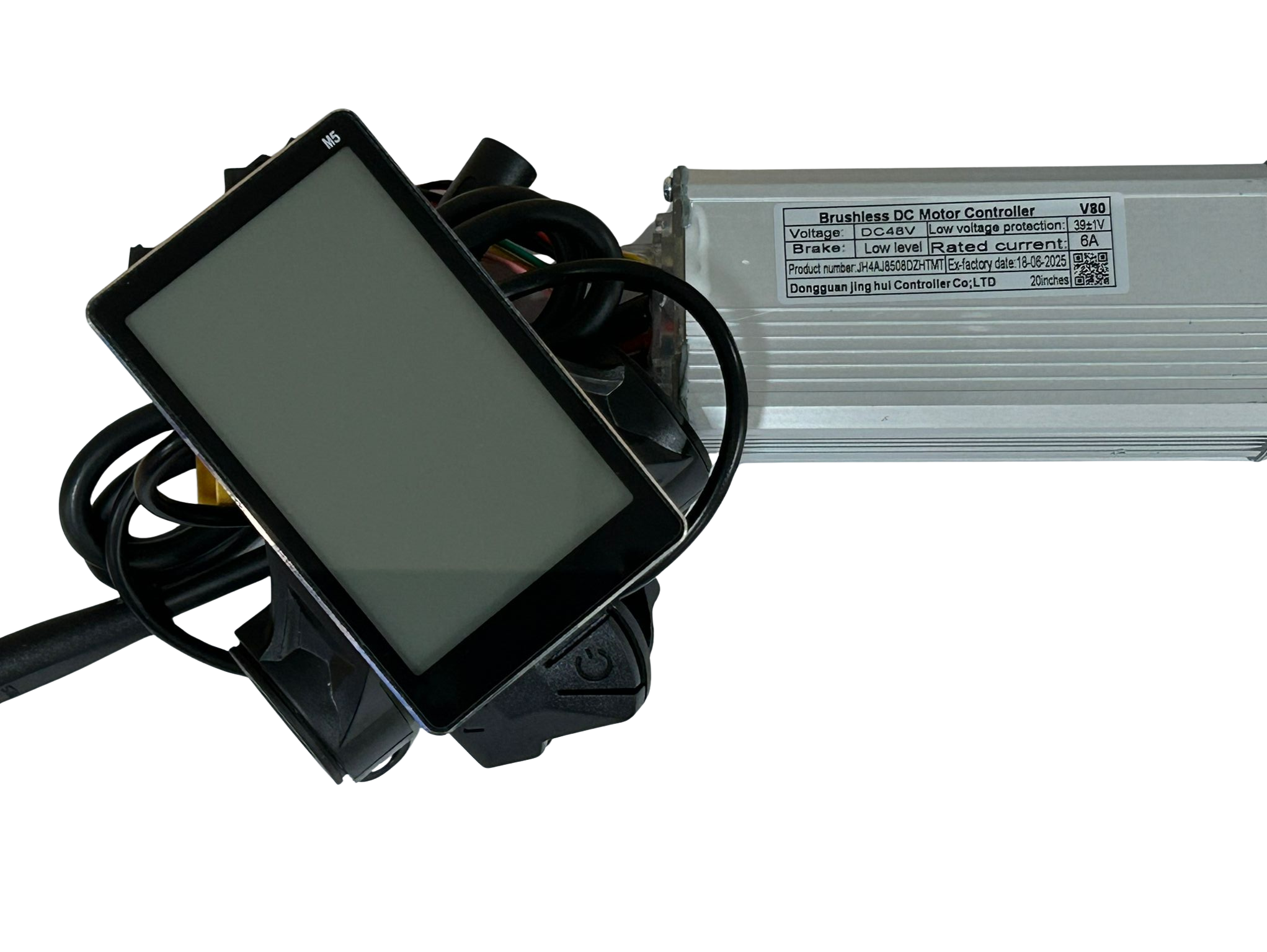 Opvoerpakket 50 km/h - Ouxi C80/V8 - Rode motorkabel - M5 Display