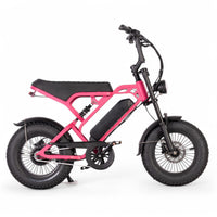V20 Mini Fatbike – Kinderfatbike met Hydraulische Remmen & Gashendel - Roze - Stoer, Veilig en Straatlegaal!