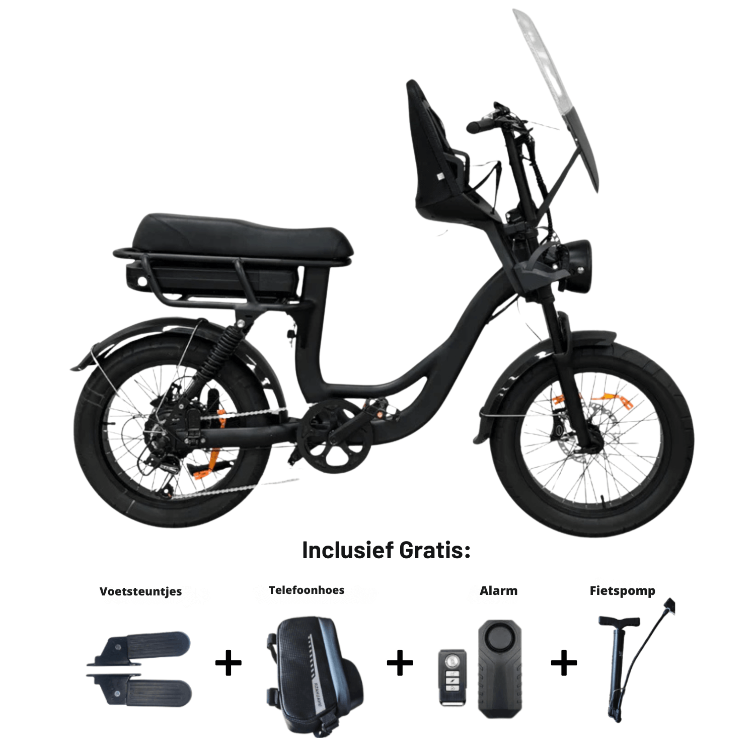 EB8 fatbike | Zwart | Family bike