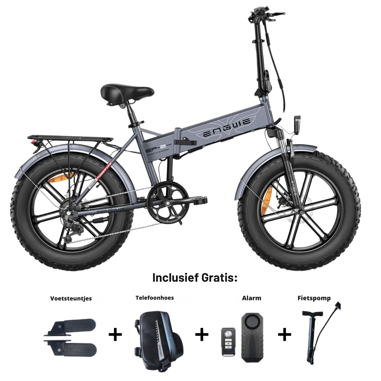 Engwe EP 2 PRO - Vouwfiets - Space gray