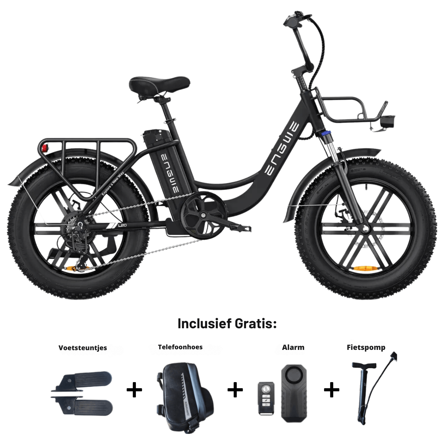 Engwe L20 - Onyx Zwart