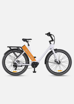 Engwe P275 ST Wit Oranje - Lage instap E-bike - Elektrische fiets