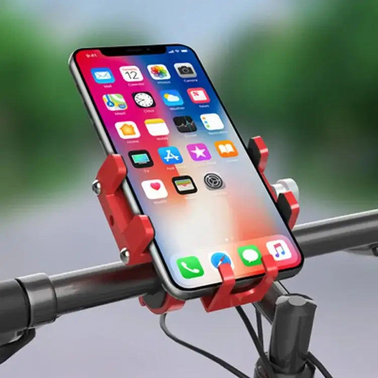 HSC Aluminium telefoonhouder fiets - GSM houder - universeel - telefoonhouder scooter & motor - Zwart - Dailyride