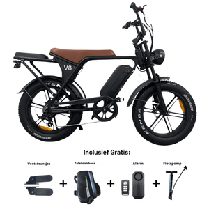 Ouxi V8 3.0 2024 Model - Hydraulische Remmen - Max 25 km/h - Bruin + achterzitje