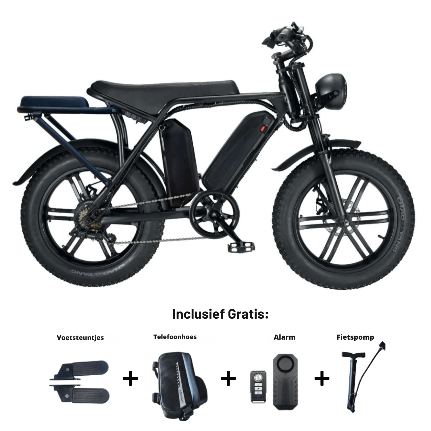 Ouxi V8 - Dubbele Accu - Hydraulische Remmen - Zwart
