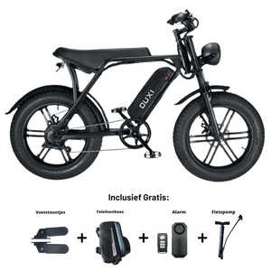 Ouxi V8 Fatbike - Dubbele Accu - Zwart