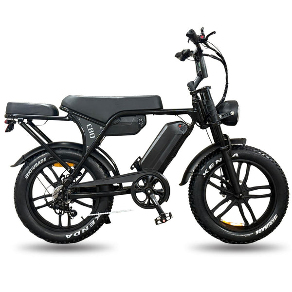 Ouxi C80 - Fatbike - Dubbele accu - Hydraulische Remmen - Shiny Black