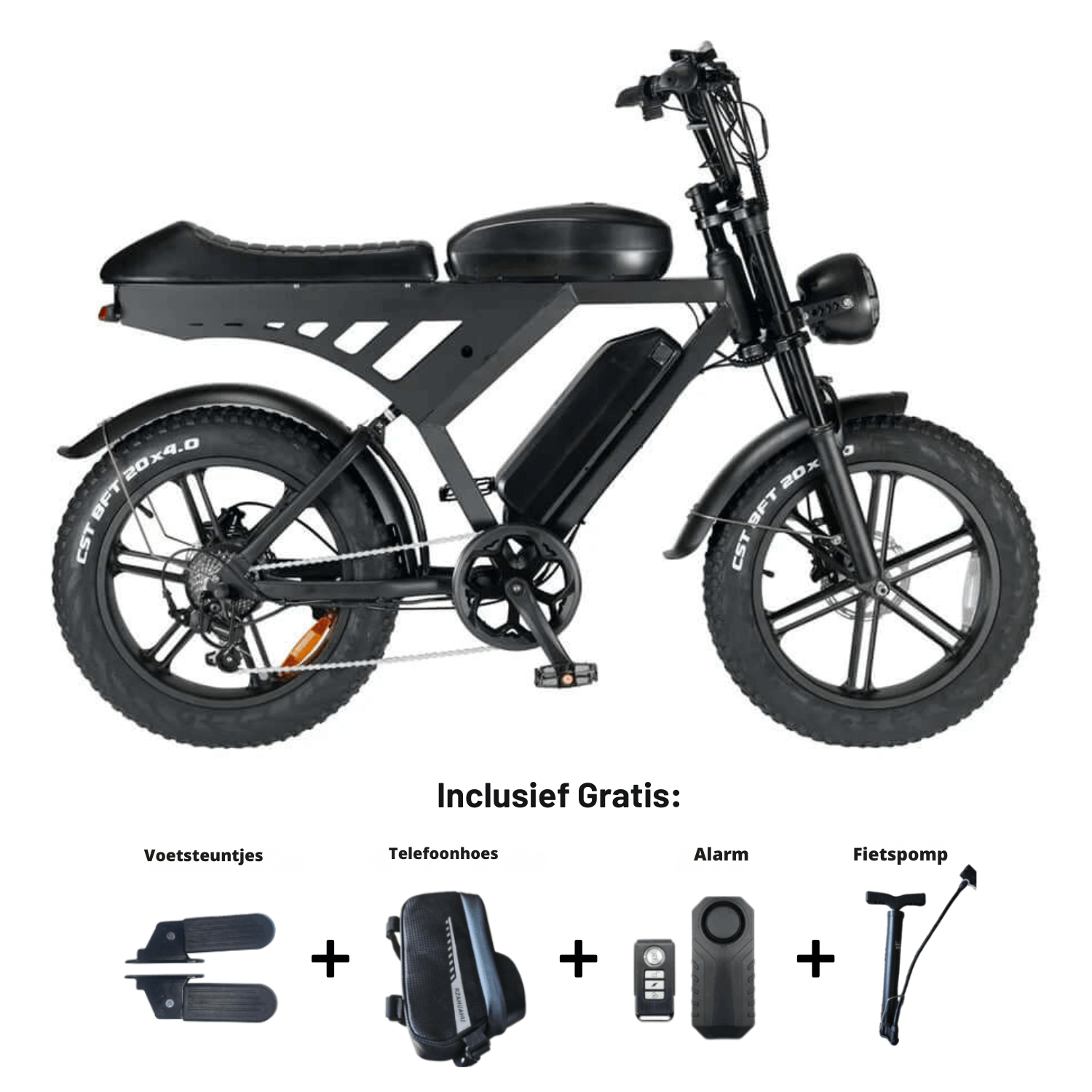 V30 - Dubbele Accu - Zwart