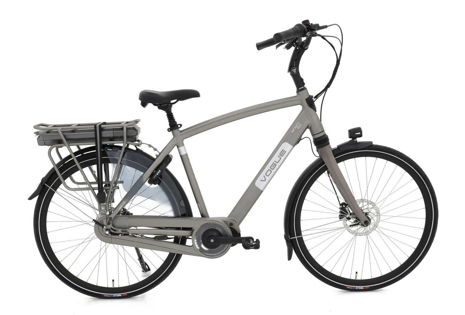 Vogue Infinity Man Electrische fiets - E-bike - Middenmotor - Mat grijs