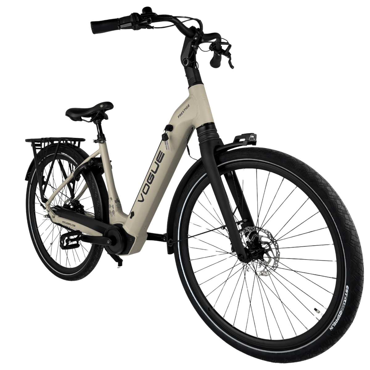 Vogue Prestige – Elektrische Fiets – 49 cm - Cement Grijs