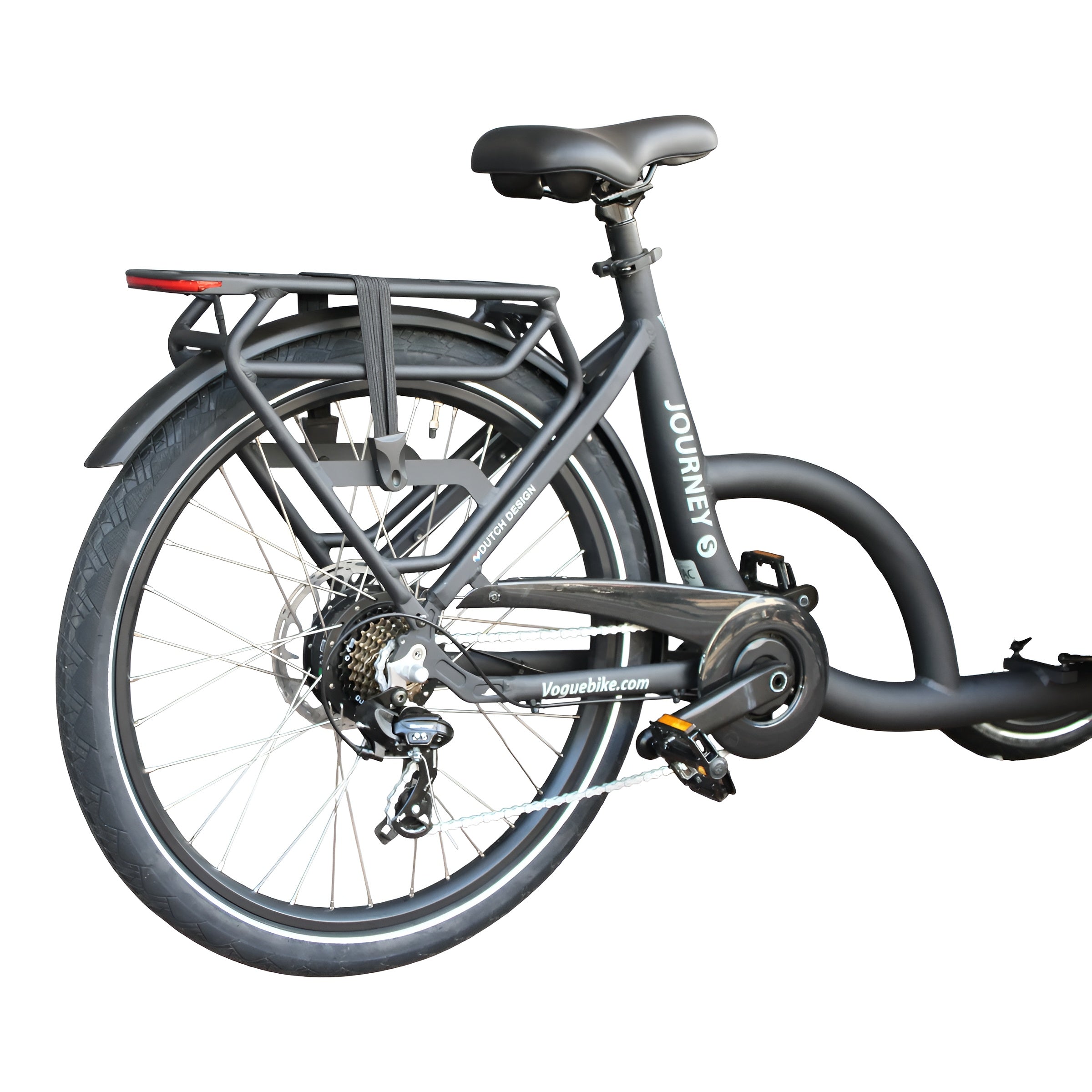 Vogue Journey S - Mat Zwart - Elektrische bakfiets