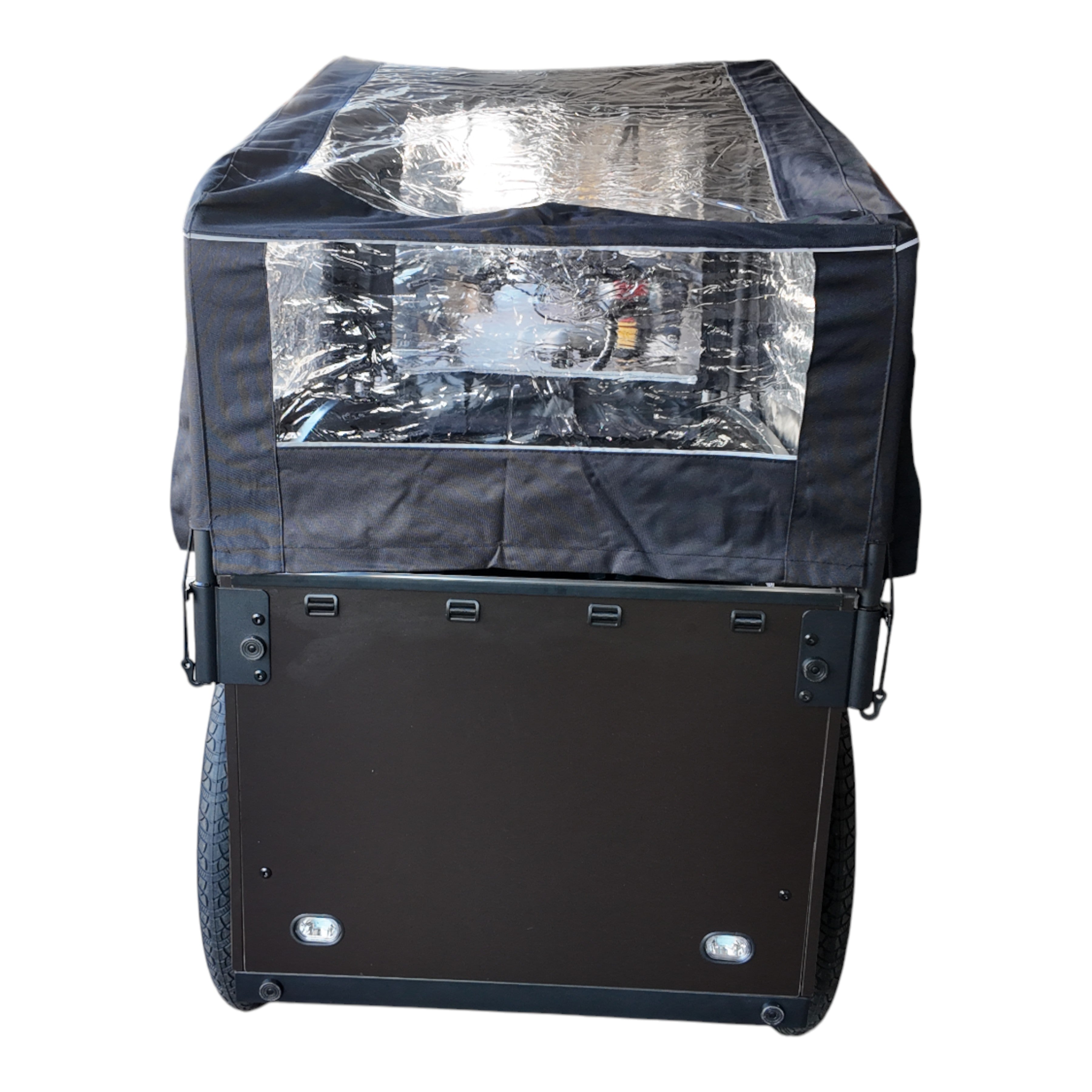 Vogue Caddy - Elektrische Bakfiets - Mat Zwart - Grijze Accenten - Accu 468Wh (36V, 13Ah) - Bafang Achterwielmotor - Shimano 7 Versnellingen - Hydraulische Remmen