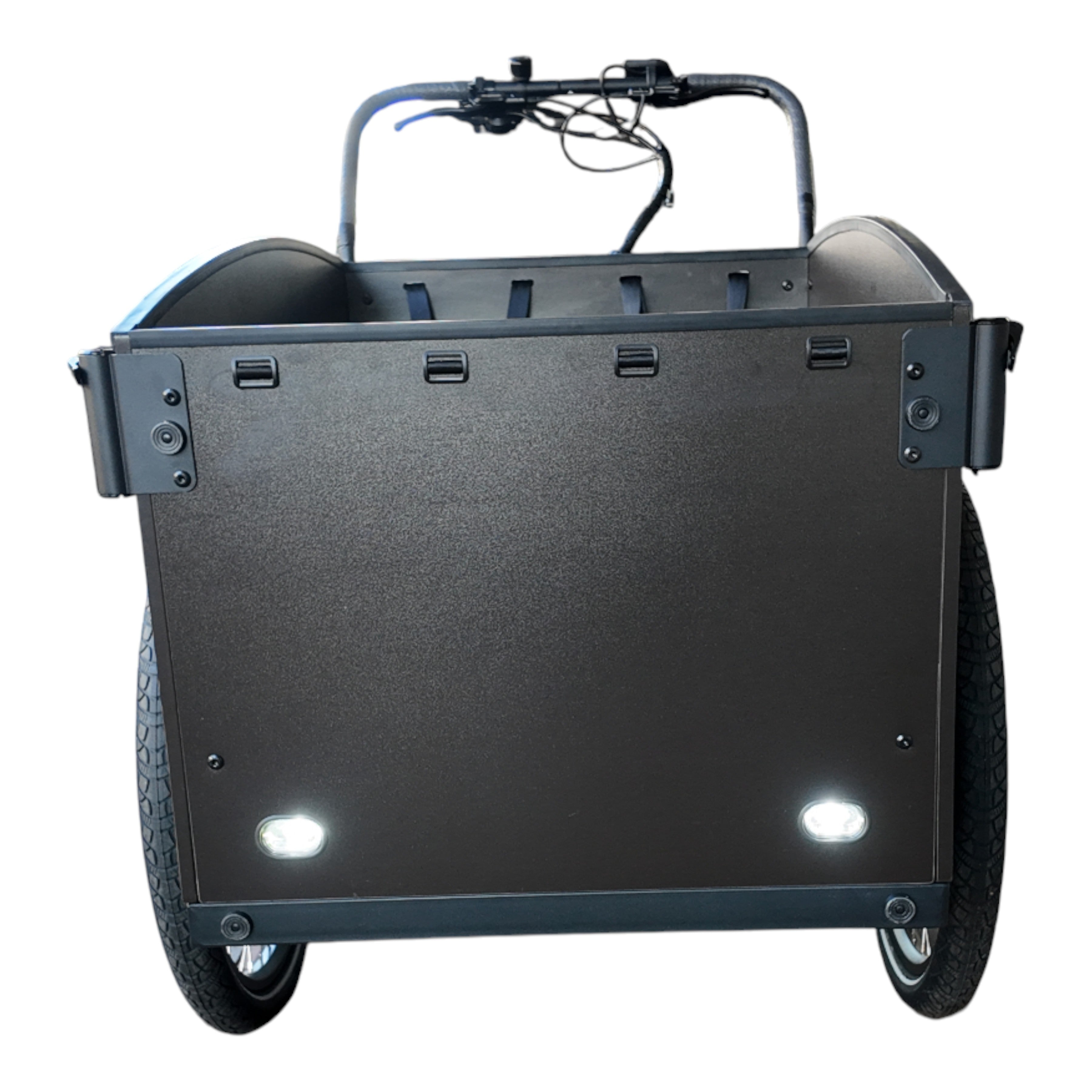 Vogue Caddy - Elektrische Bakfiets - Mat Zwart - Grijze Accenten - Accu 468Wh (36V, 13Ah) - Bafang Achterwielmotor - Shimano 7 Versnellingen - Hydraulische Remmen