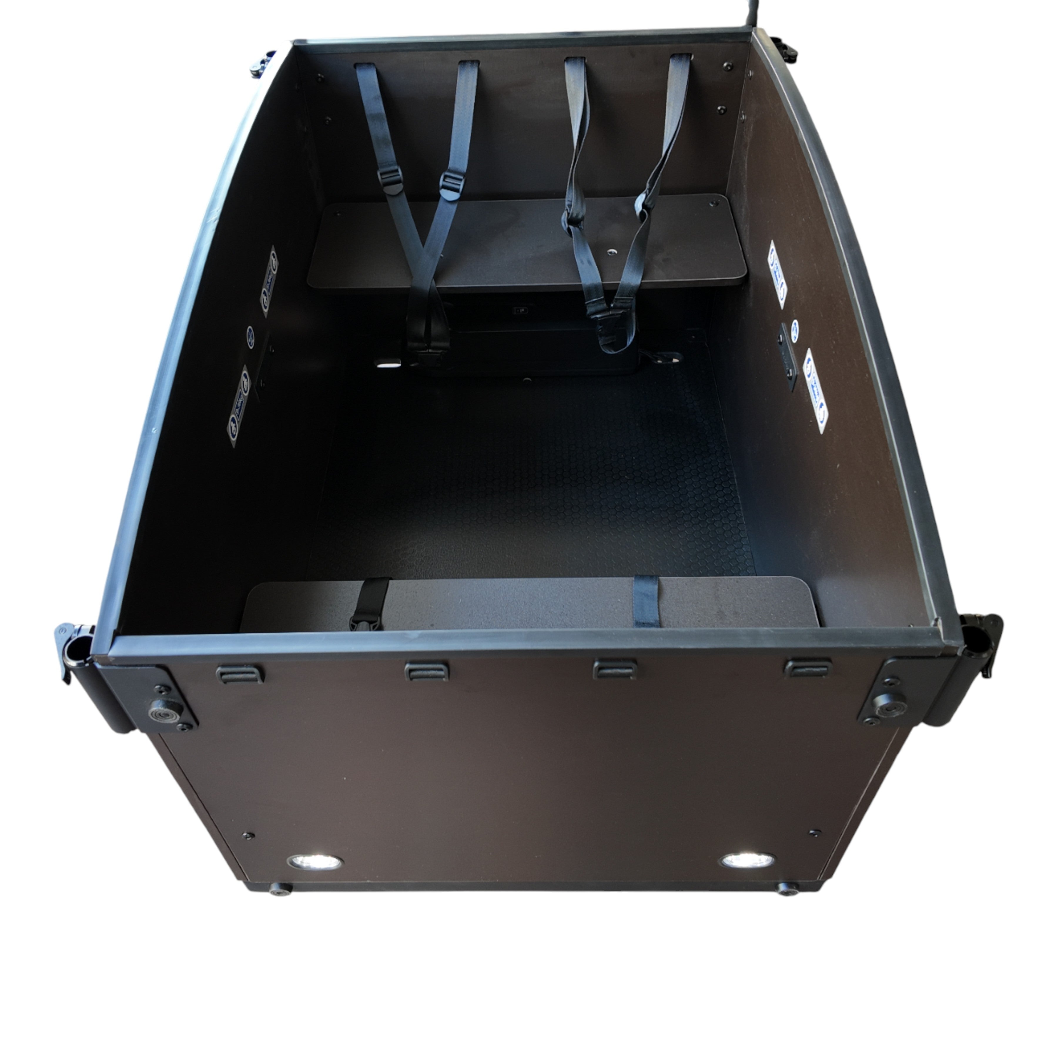 Vogue Caddy - Elektrische Bakfiets - Mat Zwart - Grijze Accenten - Accu 468Wh (36V, 13Ah) - Bafang Achterwielmotor - Shimano 7 Versnellingen - Hydraulische Remmen