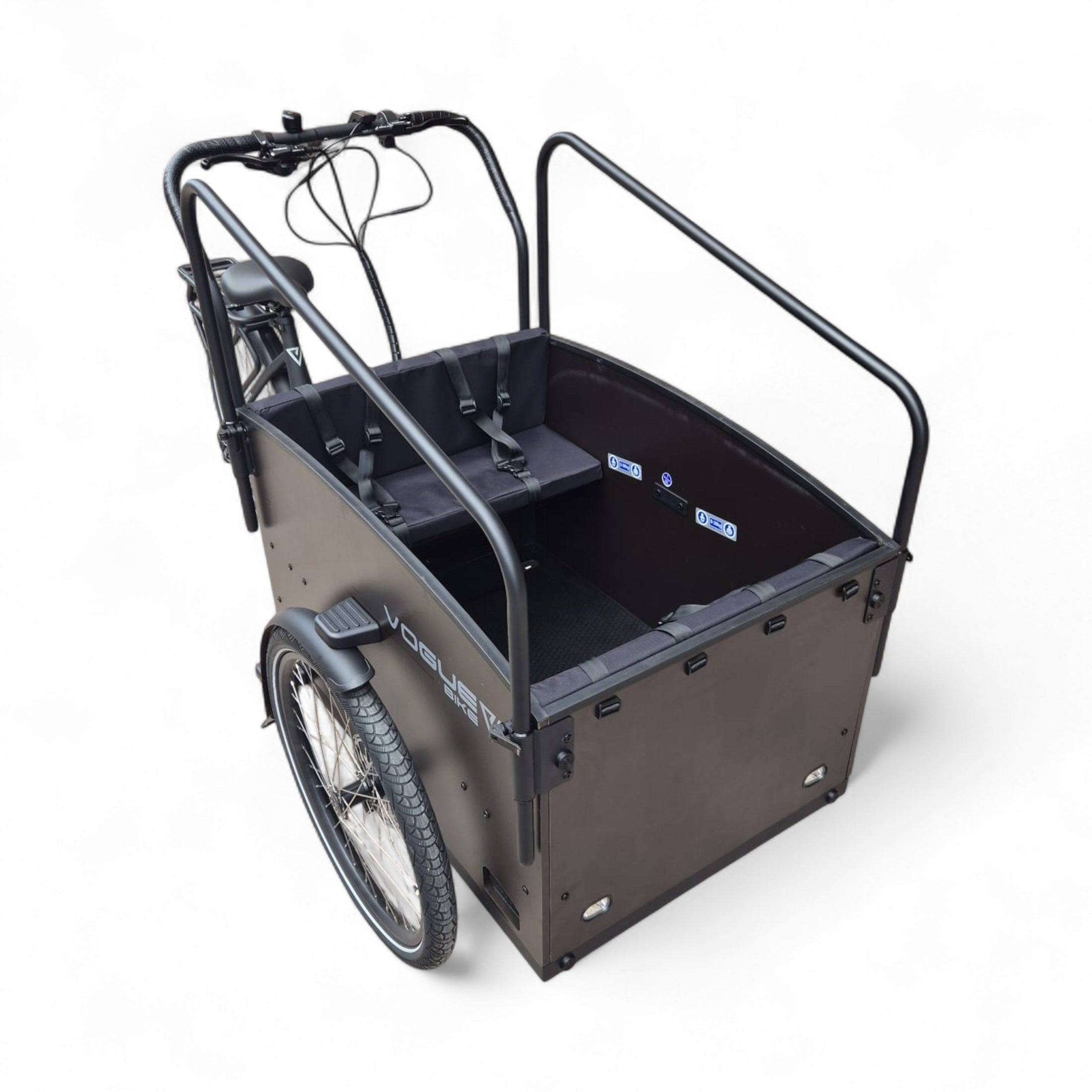 Vogue Journey Plus - Mat Zwart - Elektrische bakfiets