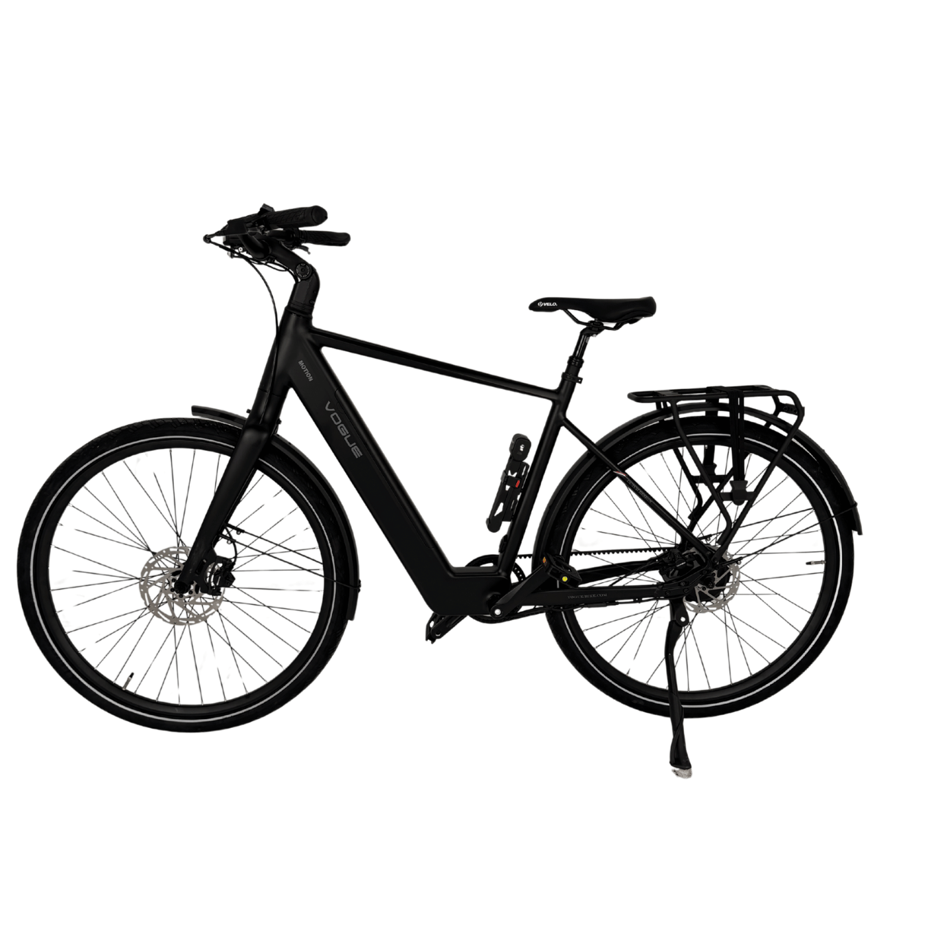 Vogue Motion Man - Hoge Instap - Mat Zwart - Elektrische Fiets