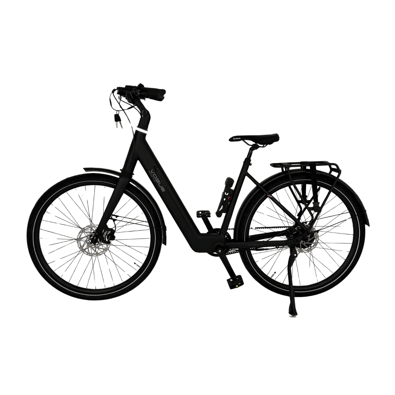 Vogue Motion Plus - Lage Instap - Mat Zwart - Elektrische Fiets